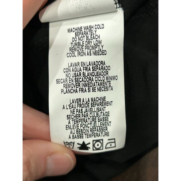 Annalee + Hope NWT Black Dress With Pearl Embellished Sleeves Sz Large - Picture 8 of 9